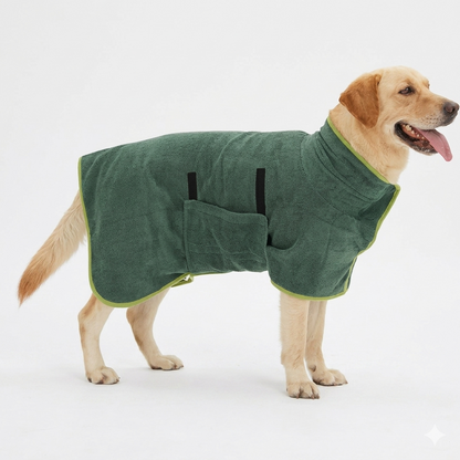 Bata de Baño para Mascotas de Secado Rápido