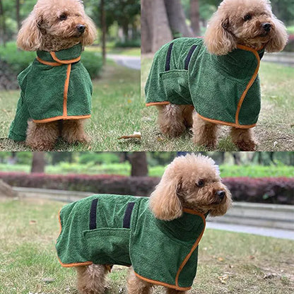 Bata de Baño para Mascotas de Secado Rápido
